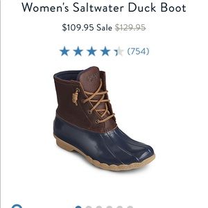 Sperry Duck Boots (Women's size 10)